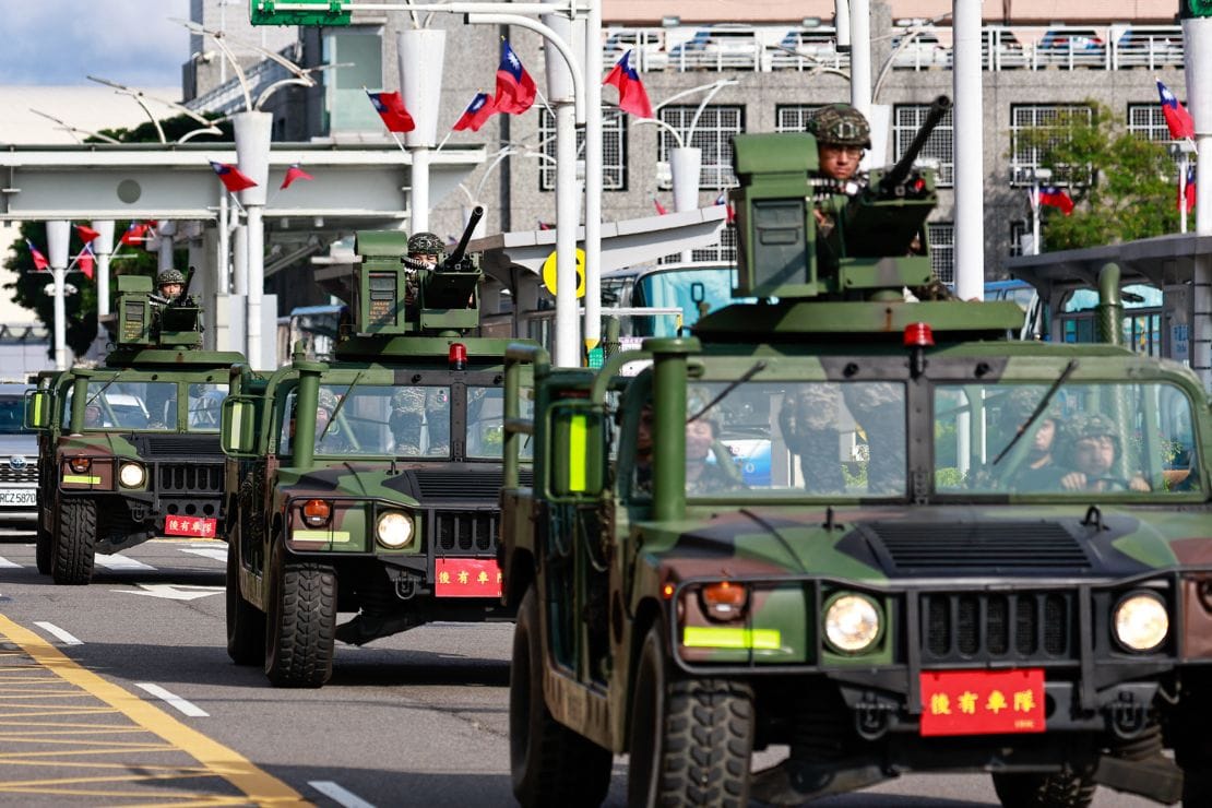 Taiwan during military drills.