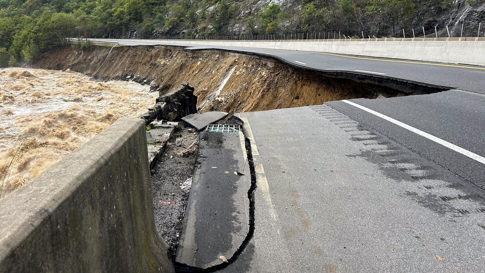 New damage delays I-40 reopening in North Carolina closed by Helene